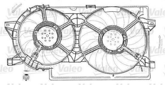 Obrázok Ventilátor chladenia motora VALEO  696012