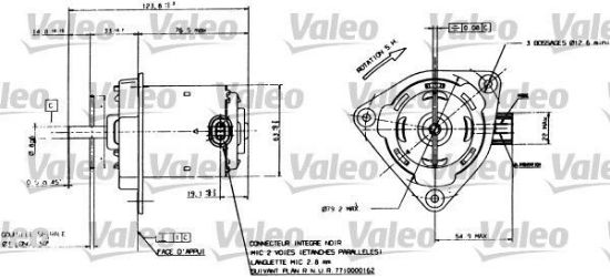 Obrázok Elektromotor vetráka chladiča VALEO  698084