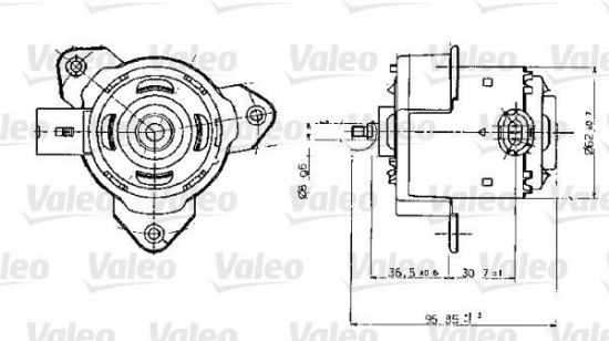 Obrázok Elektromotor vetráka chladiča VALEO  698317