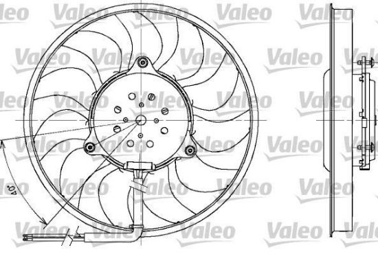 Obrázok Ventilátor chladenia motora VALEO  698611