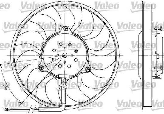 Obrázok Ventilátor chladenia motora VALEO  698612
