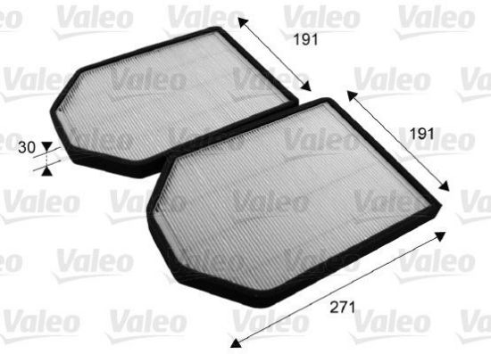 Obrázok Filter vnútorného priestoru VALEO  ESSENTIAL 698790