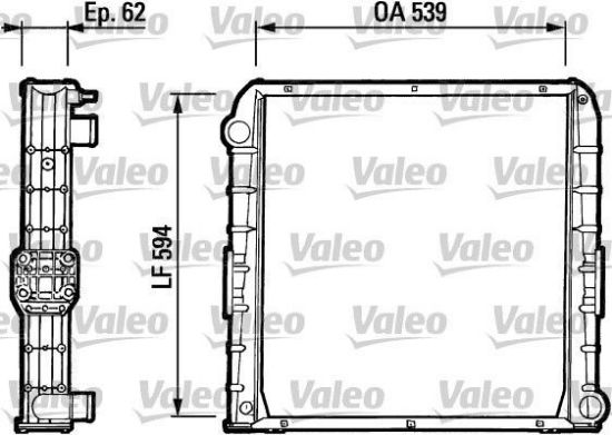 Obrázok Chladič motora VALEO NEW ORIGINAL PART 730385