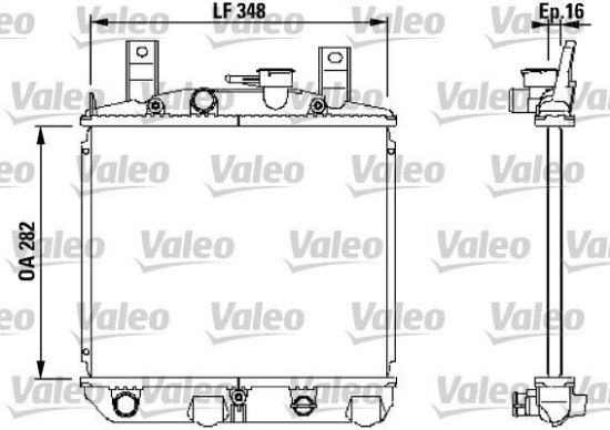 Obrázok Chladič motora VALEO  730397