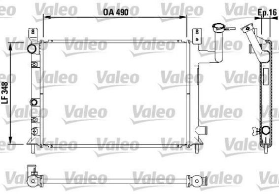 Obrázok Chladič motora VALEO  730404