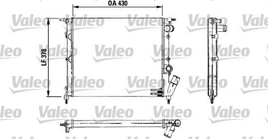 Obrázok Chladič motora VALEO  730499