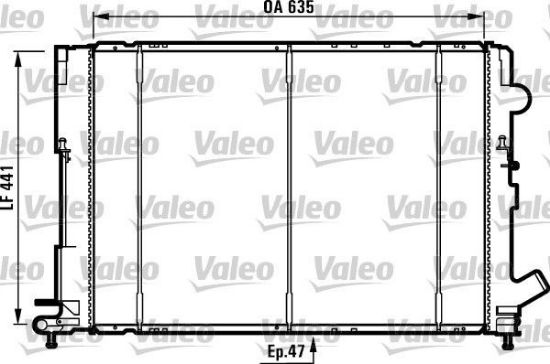 Obrázok Chladič motora VALEO  731161
