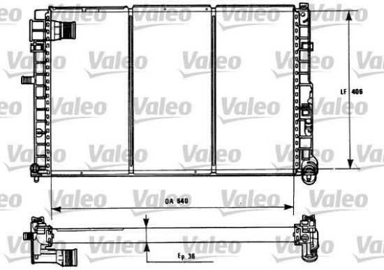 Obrázok Chladič motora VALEO  731185