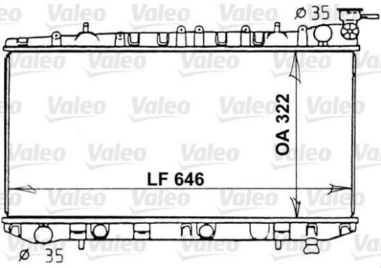 Obrázok Chladič motora VALEO  731202