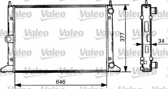 Obrázok Chladič motora VALEO  731386
