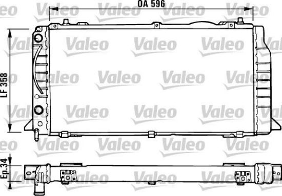 Obrázok Chladič motora VALEO  731422