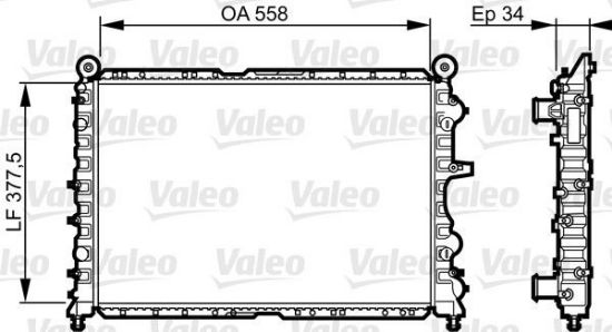 Obrázok Chladič motora VALEO  731592