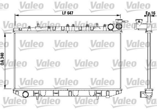 Obrázok Chladič motora VALEO  731659