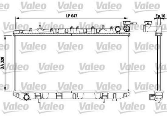 Obrázok Chladič motora VALEO  731670