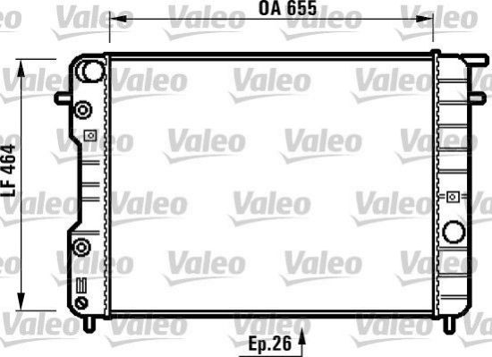 Obrázok Chladič motora VALEO  731840