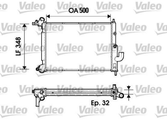 Obrázok Chladič motora VALEO  731846