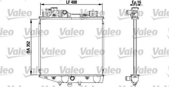 Obrázok Chladič motora VALEO  731856