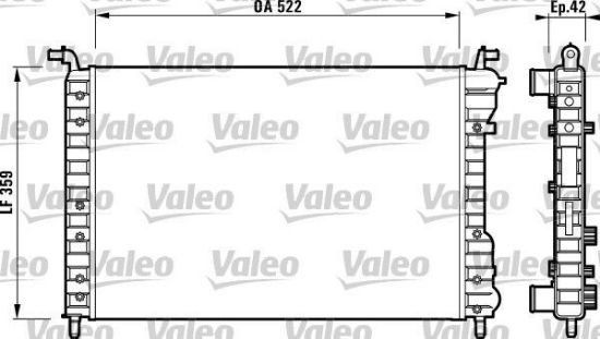 Obrázok Chladič motora VALEO  732005