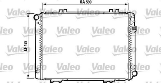 Obrázok Chladič motora VALEO  732090