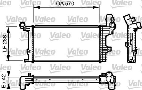 Obrázok Chladič motora VALEO NEW ORIGINAL PART 732303