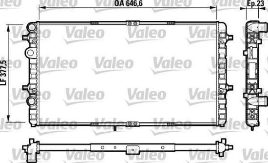 Obrázok Chladič motora VALEO  732698