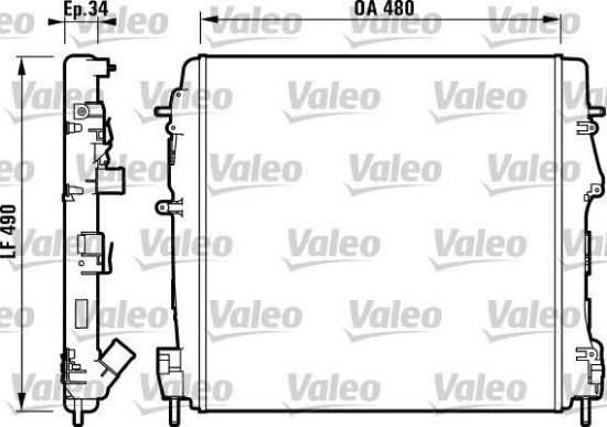 Obrázok Chladič motora VALEO  732717