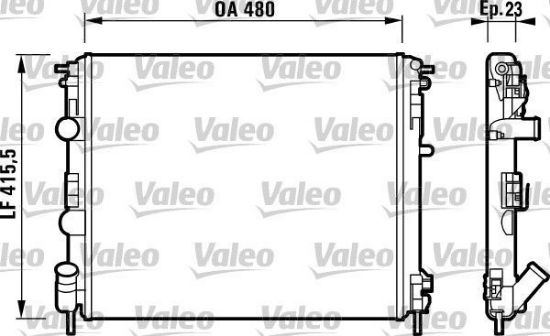 Obrázok Chladič motora VALEO  732721