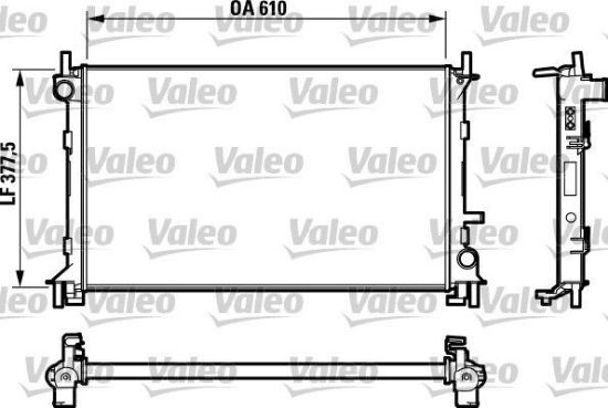 Obrázok Chladič motora VALEO  732732