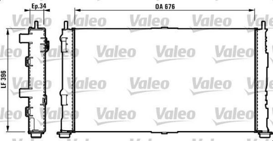 Obrázok Chladič motora VALEO  732755