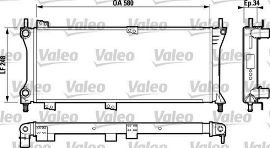 Obrázok Chladič motora VALEO  732792