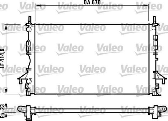 Obrázok Chladič motora VALEO  732827