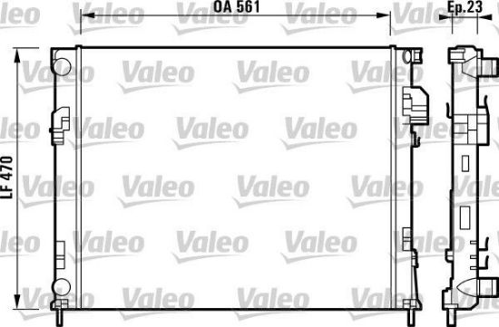 Obrázok Chladič motora VALEO  732853