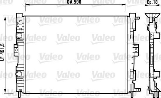 Obrázok Chladič motora VALEO  732873