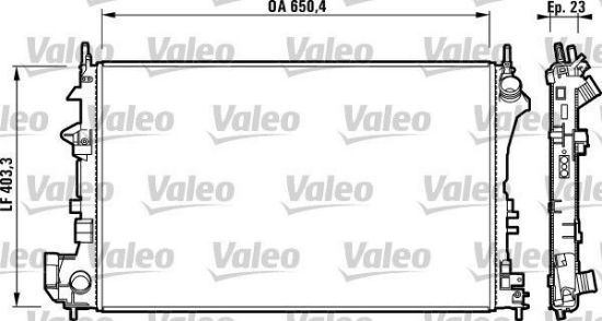Obrázok Chladič motora VALEO  732879
