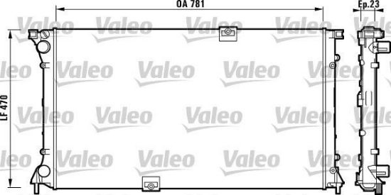 Obrázok Chladič motora VALEO  732902