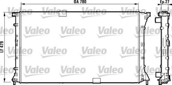 Obrázok Chladič motora VALEO  732911