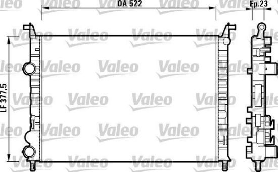 Obrázok Chladič motora VALEO  732948