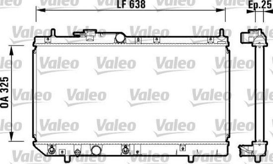 Obrázok Chladič motora VALEO  734102