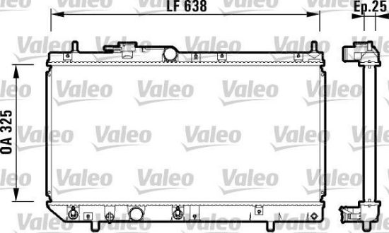 Obrázok Chladič motora VALEO  734103