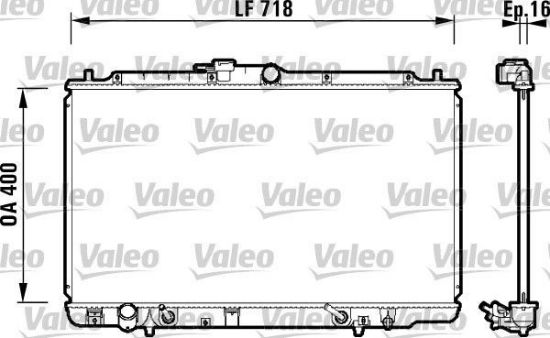 Obrázok Chladič motora VALEO  734113
