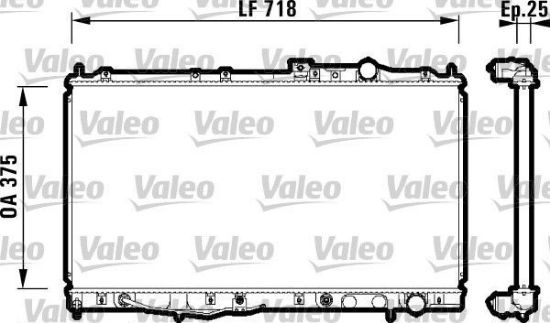 Obrázok Chladič motora VALEO  734142