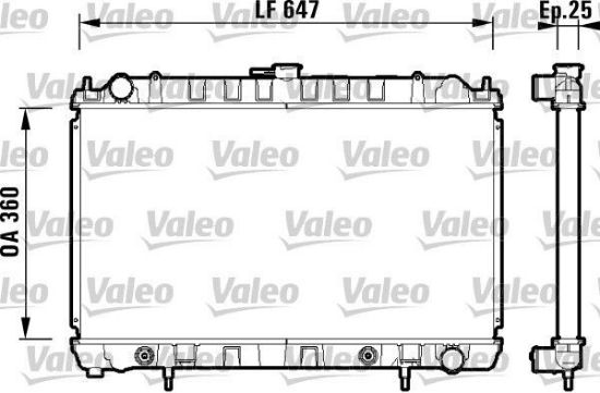 Obrázok Chladič motora VALEO  734149