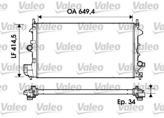 Obrázok Chladič motora VALEO  734339