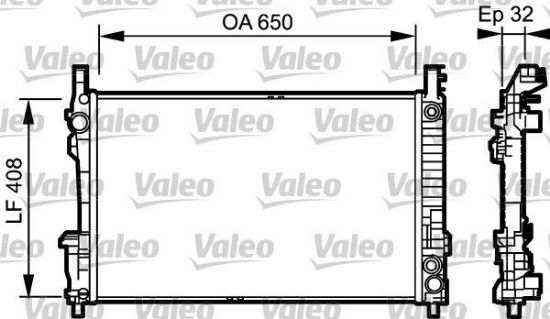 Obrázok Chladič motora VALEO  734379