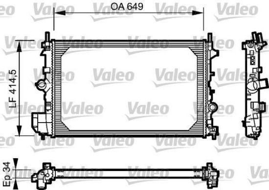 Obrázok Chladič motora VALEO  734412