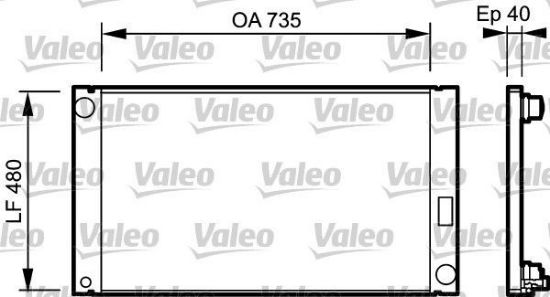 Obrázok Chladič motora VALEO  735033