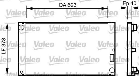 Obrázok Chladič motora VALEO  735036