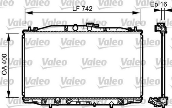 Obrázok Chladič motora VALEO  735049