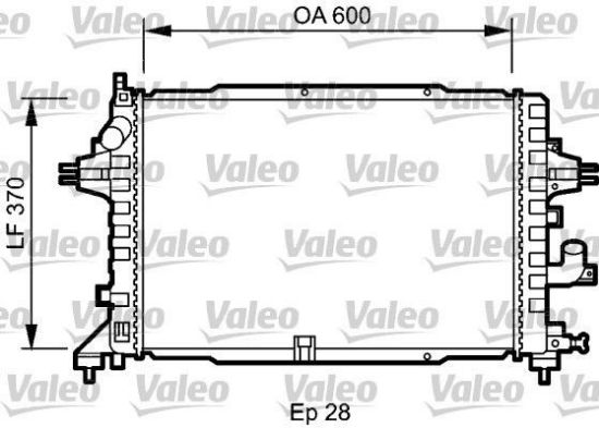 Obrázok Chladič motora VALEO  735080