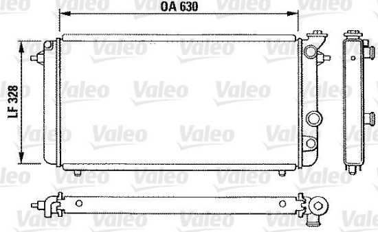 Obrázok Chladič motora VALEO  810889